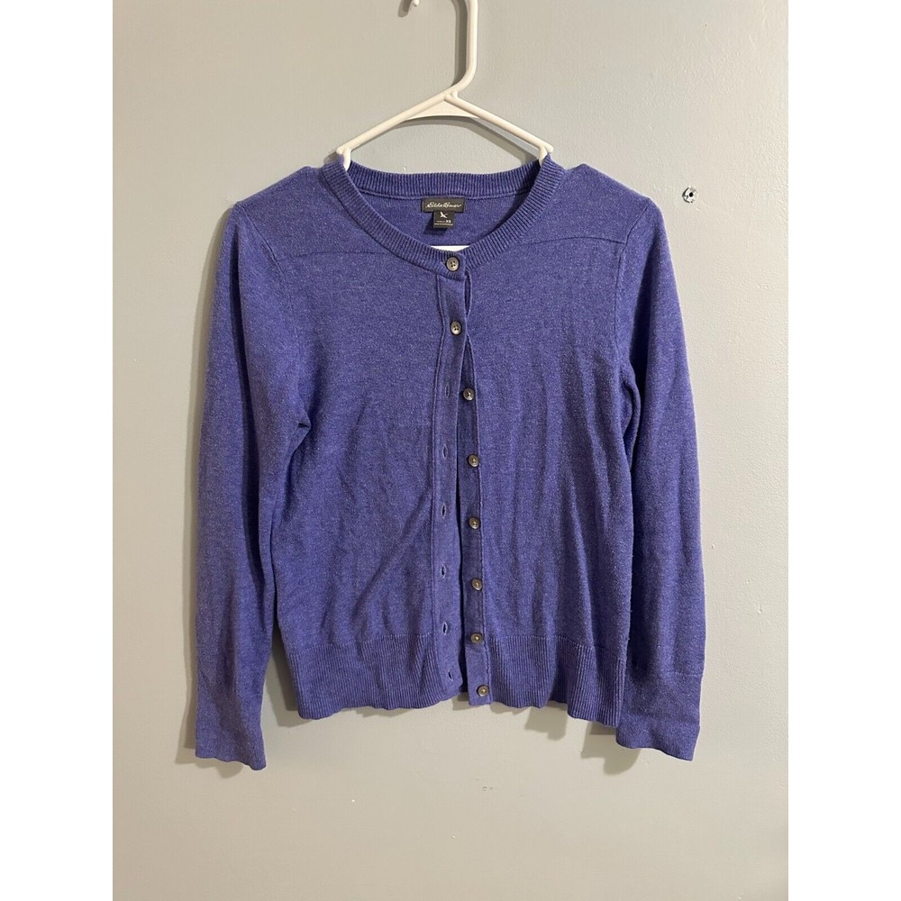 Indigo Eddie Bauer Sweater Coverup Womens Size xs
